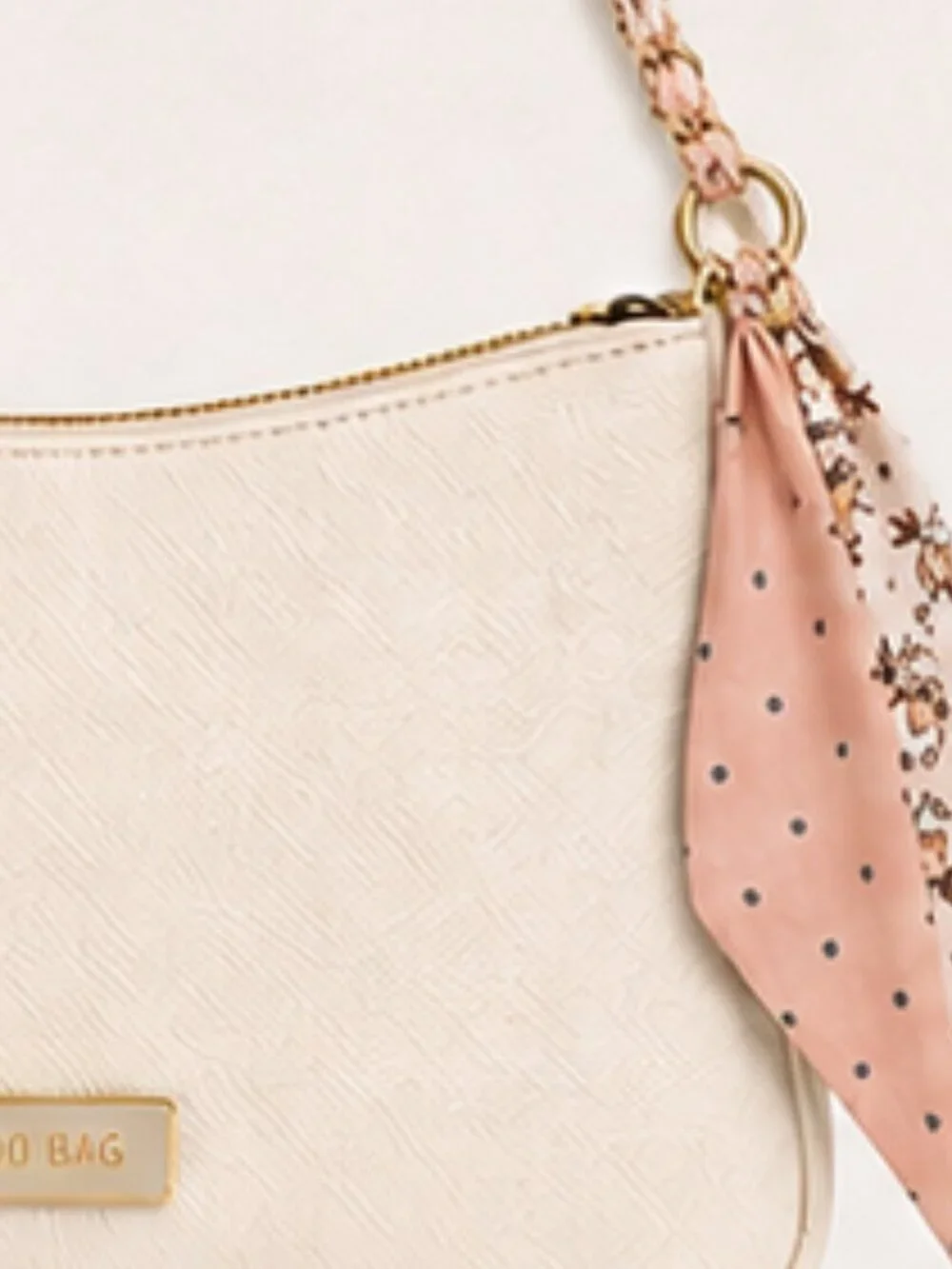 Ribbon Chain Phone Crossbody Lanyard with clear Tether Patch